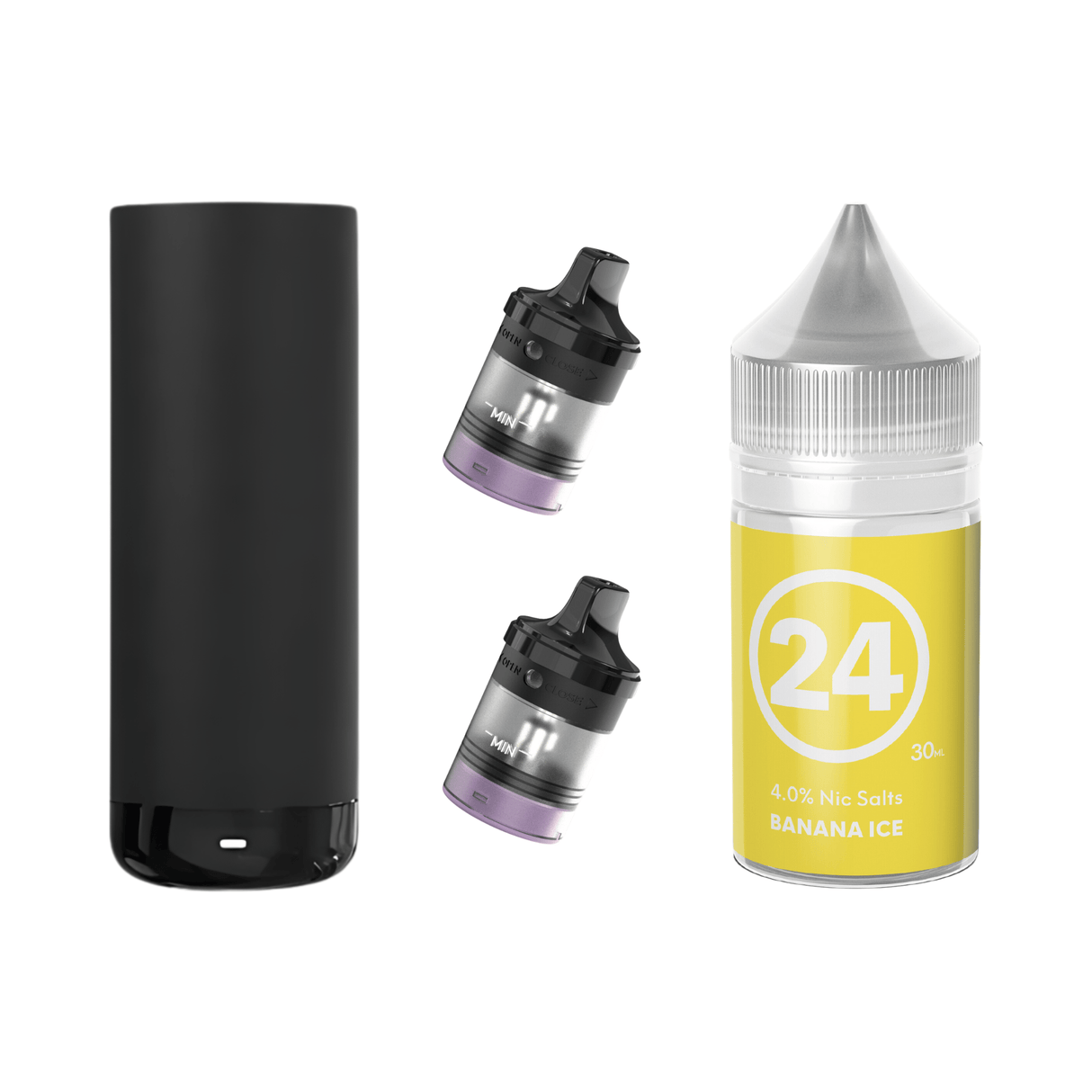 #24 Banana Ice AirsPops XL Device, Refillable Pods, and E - Liquid Bundle | Airscream AirsPops | Shop Buy Online | Cape Town, Joburg, Durban, South Africa