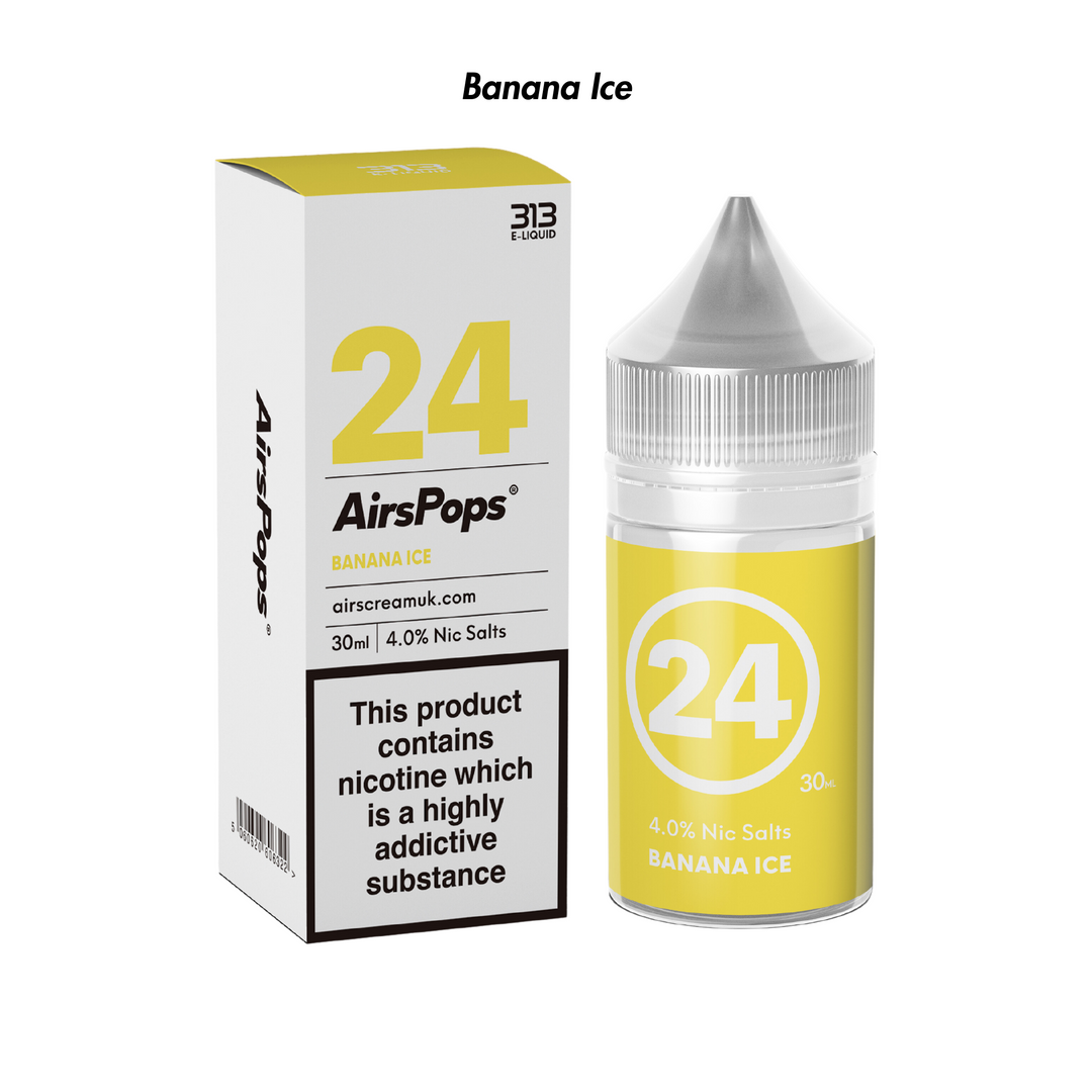 Banana Ice 313 AirsPops E-Liquid 40mg from The Smoke Organic Store with Fast Delivery in South Africa