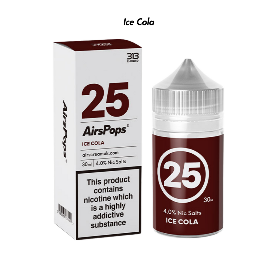 Ice Cola 313 AirsPops E-Liquid 40mg from The Smoke Organic Store with Fast Delivery in South Africa