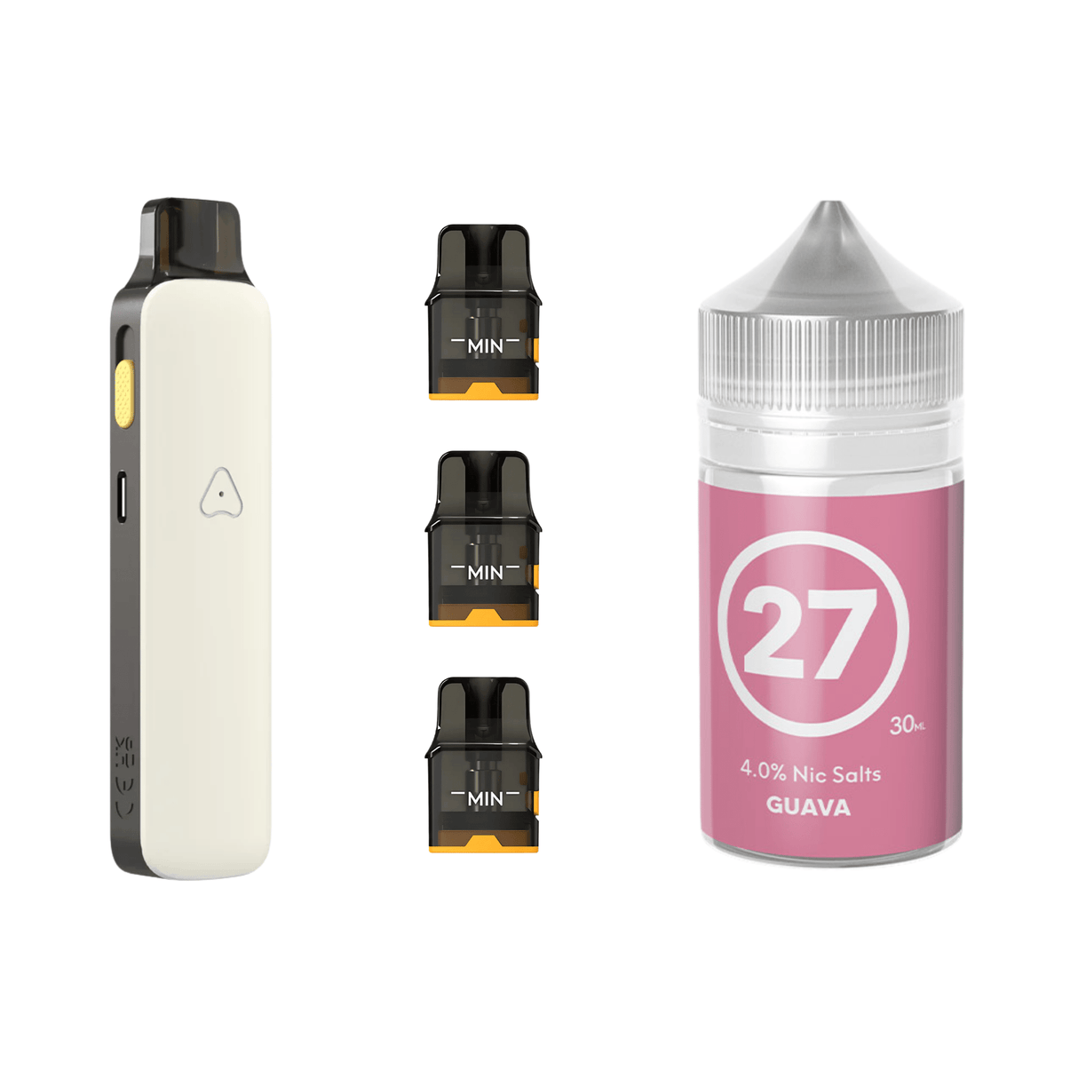 #27 Guava Airscream Pro II Device, Refillable Pods and E - Liquid Bundle | Airscream AirsPops | Shop Buy Online | Cape Town, Joburg, Durban, South Africa