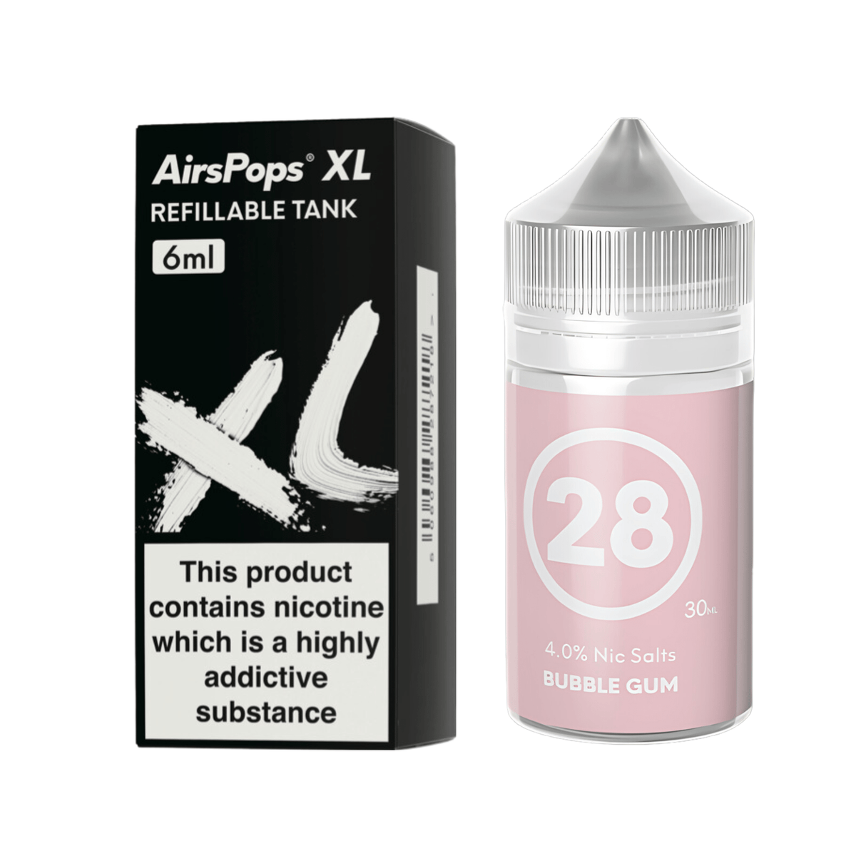 #28 Bubblegum AirsPops XL Refillable Pod & 313 AirsPops E - Liquid Bundle | Airscream AirsPops | Shop Buy Online | Cape Town, Joburg, Durban, South Africa