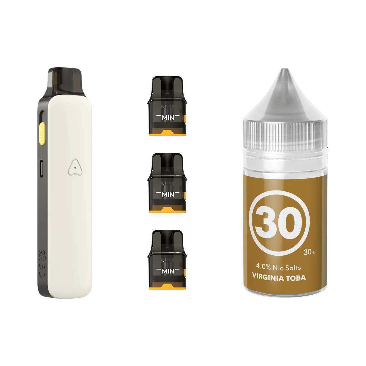 #30 Virginia Toba Airscream Pro II Device, Refillable Pods and E - Liquid Bundle | Airscream AirsPops | Shop Buy Online | Cape Town, Joburg, Durban, South Africa