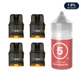 Four AirsPops Pro II / Pro LITE refillable pods with 313 Ice Watermelon 1.9% e-liquid