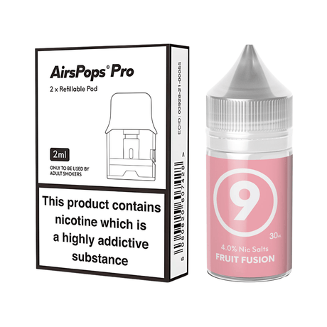 #9 Fruit Fusion Airscream Pro II / LITE Refillable Pods & 313 AirsPops E - Liquid Bundle | Airscream AirsPops | Shop Buy Online | Cape Town, Joburg, Durban, South Africa