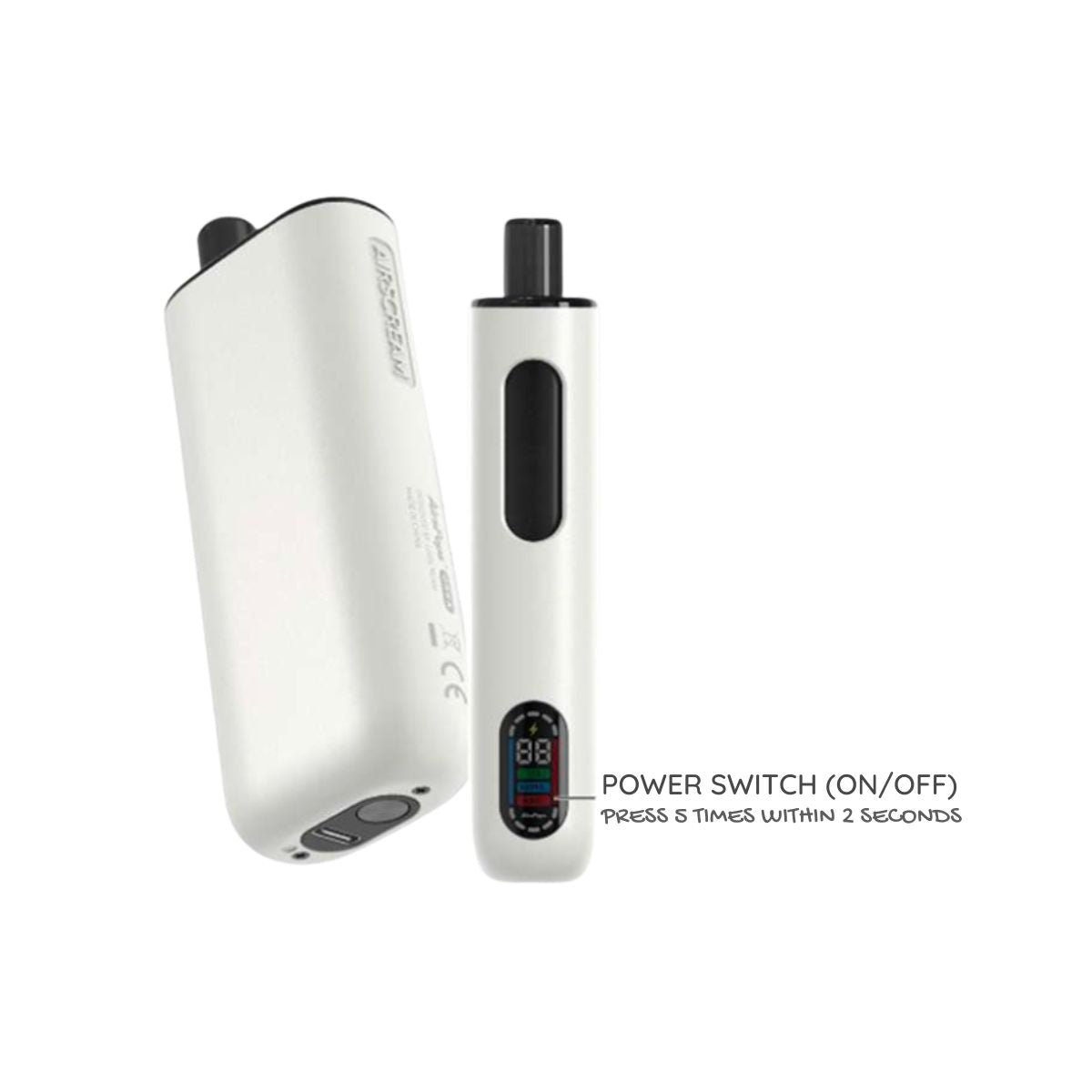 How to switch on AirsPops ORKA infographic