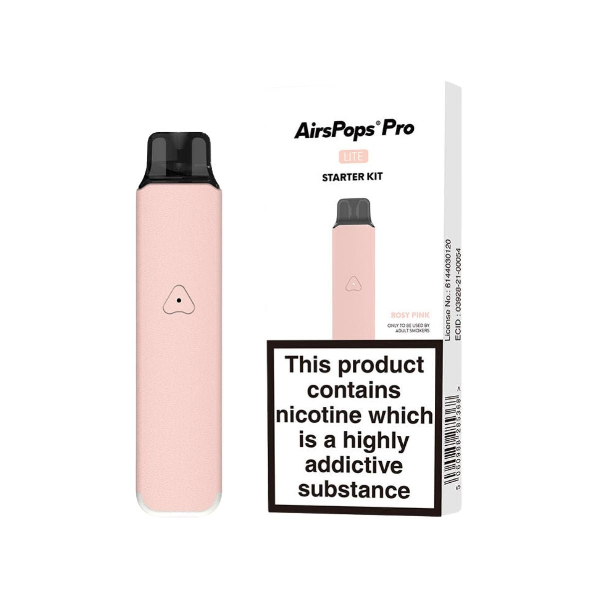 Rosy Pink Airscream Pro LITE Device Starter Kit front view