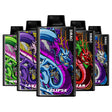 Top Selling flavours of the Nasty Bar Dragon 25k Disposable Vape on a white background