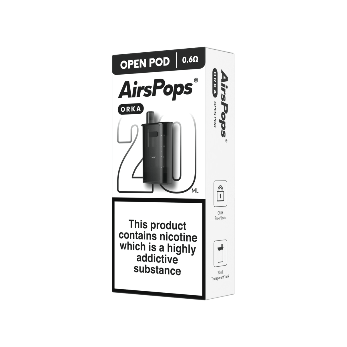 AirsPops ORKA Refillable Pod | Airscream AirsPops | Shop Buy Online | Cape Town, Joburg, Durban, South Africa