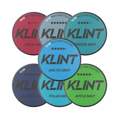 All flavours - Klint Nicotine Pouches 8–21mg | Klint | Shop Buy Online | Cape Town, Joburg, Durban, South Africa