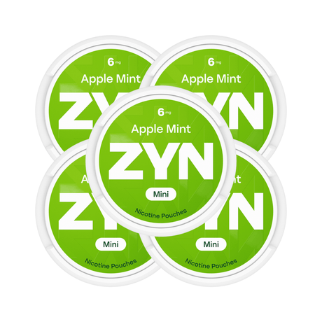 Apple Mint 5 - Pack ZYN Mini Strong Nicotine Pouches - 6mg | ZYN | Shop Buy Online | Cape Town, Joburg, Durban, South Africa