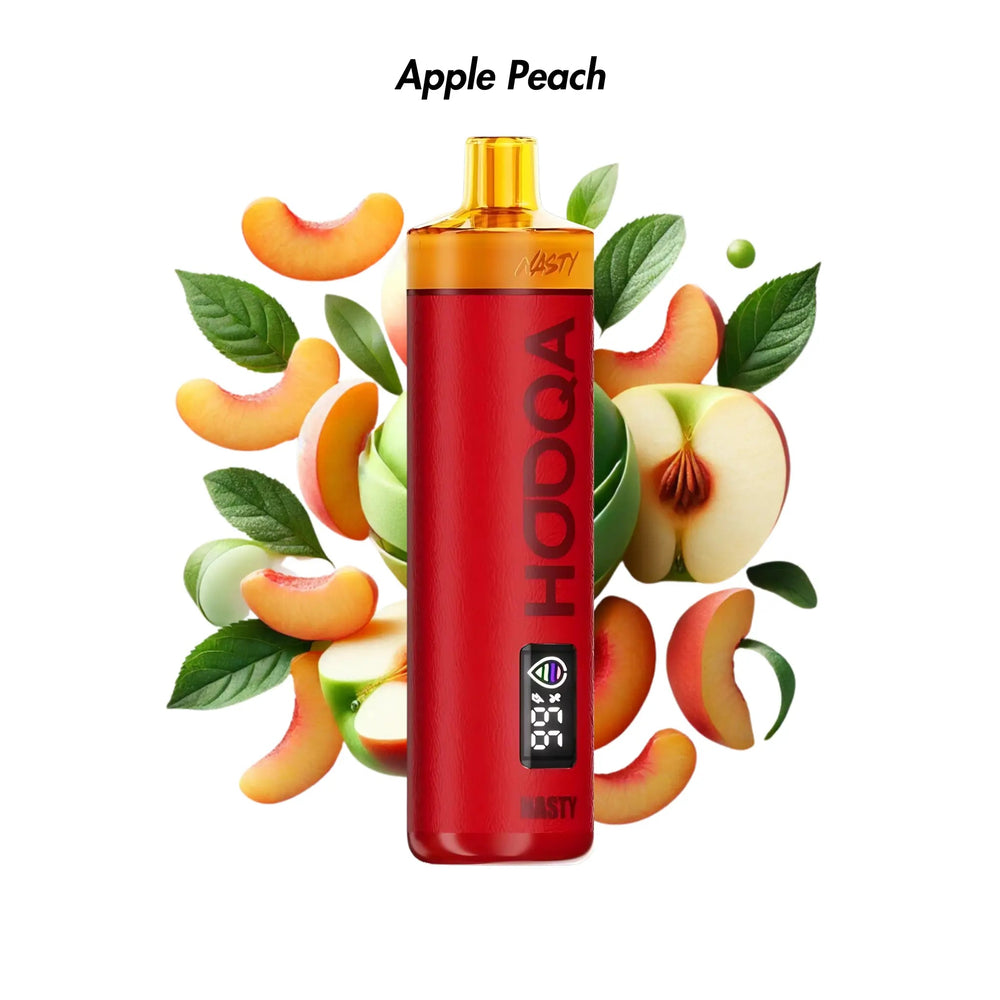 Apple Peach Nasty Bar DTL 10000 Hooqah Disposable Vape - 0.3% | NASTY | Shop Buy Online | Cape Town, Joburg, Durban, South Africa