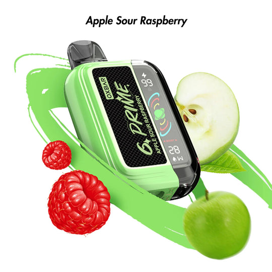 Apple Sour Raspberry Oxbar G Prime 25000 Disposable Vape | Oxbar | Shop Buy Online | Cape Town, Joburg, Durban, South Africa