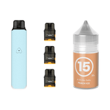 Aqua Blue #15 Peach Ice Airscream Pro LITE Device, Refillable Pods and E - Liquid Bundle | Airscream AirsPops | Shop Buy Online | Cape Town, Joburg, Durban, South Africa