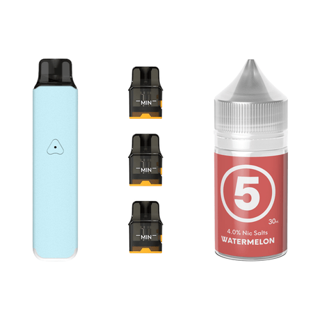 Aqua Blue #5 Ice Watermelon Airscream Pro LITE Device, Refillable Pods and E - Liquid Bundle | Airscream AirsPops | Shop Buy Online | Cape Town, Joburg, Durban, South Africa