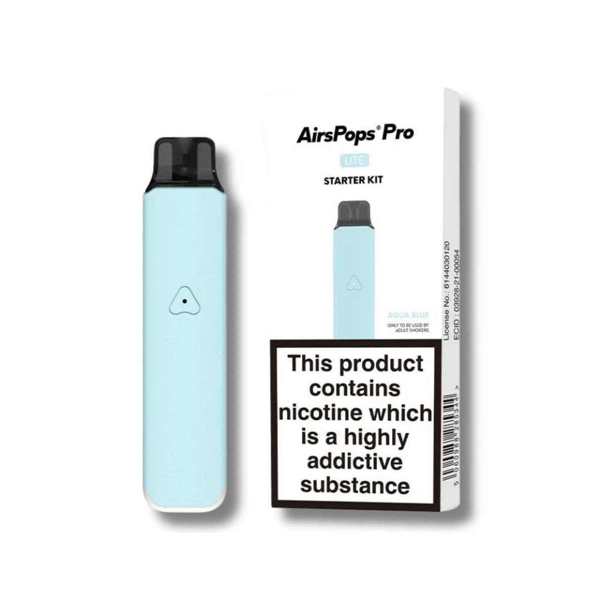 Aqua Blue Airscream Pro LITE Device Starter Kit | Airscream AirsPops | Shop Buy Online | Cape Town, Joburg, Durban, South Africa