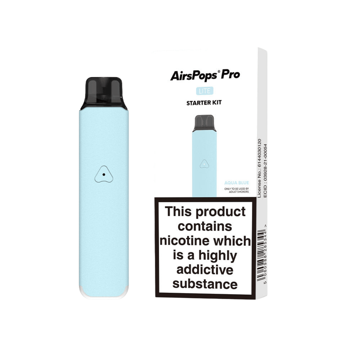 Aqua Blue Airscream Pro LITE Device Starter Kit | Airscream AirsPops | Shop Buy Online | Cape Town, Joburg, Durban, South Africa