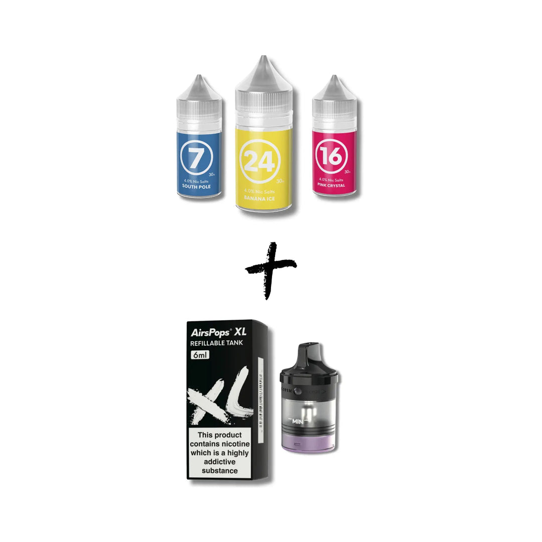 Banana Ice 313 AirsPops E - Liquid & AirsPops XL Refillable Pod Bundle | Airscream AirsPops | Shop Buy Online | Cape Town, Joburg, Durban, South Africa