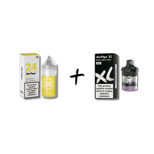 Banana Ice 313 AirsPops E - Liquid & AirsPops XL Refillable Pod Bundle | Airscream AirsPops | Shop Buy Online | Cape Town, Joburg, Durban, South Africa