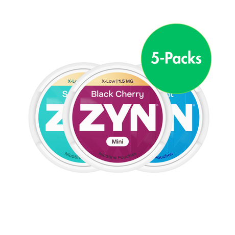 Black Cherry 5 - Pack ZYN 1.5mg Extra Low Nicotine Pouches | ZYN | Shop Buy Online | Cape Town, Joburg, Durban, South Africa