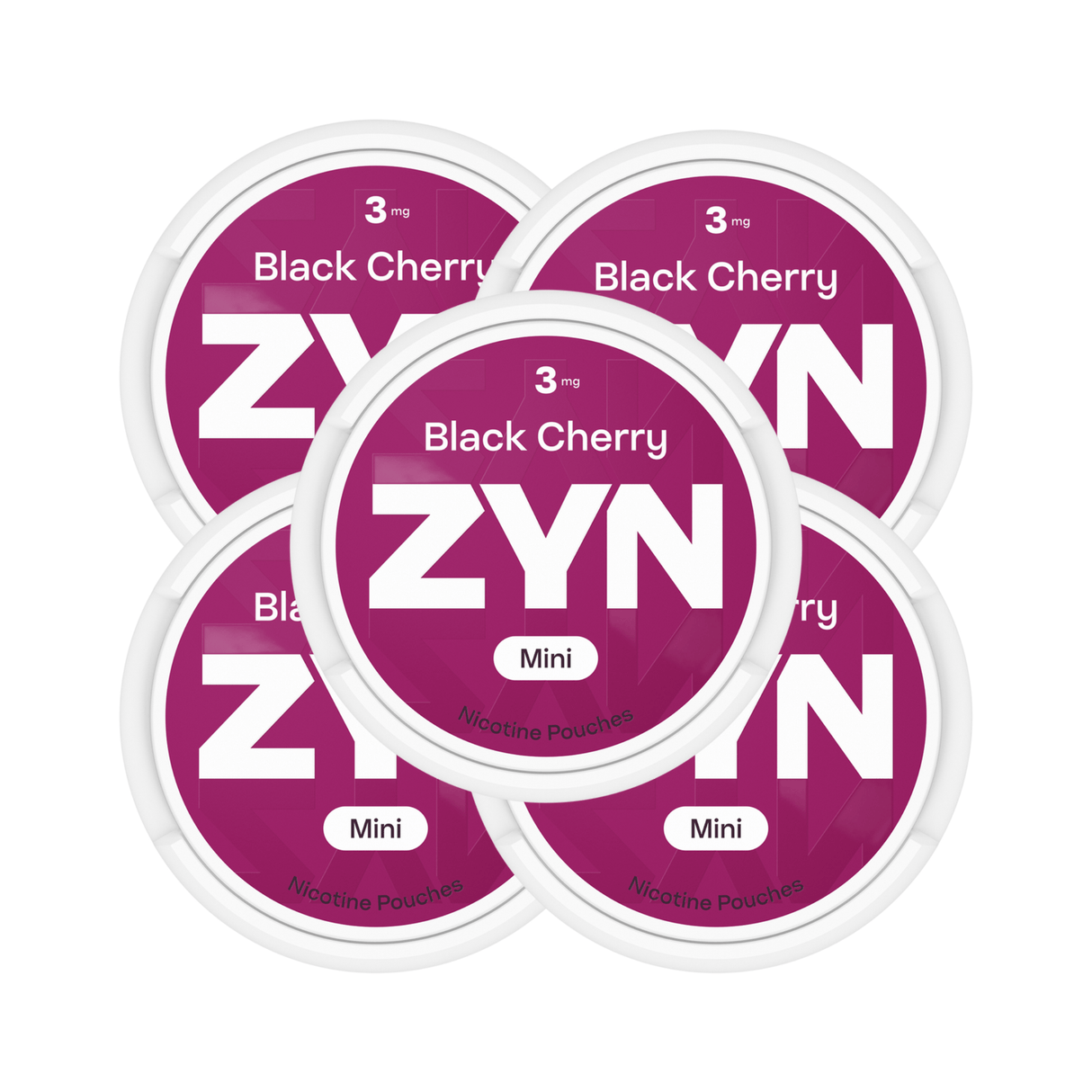 Black Cherry 5 - Pack ZYN 3mg Medium Nicotine Pouches | ZYN | Shop Buy Online | Cape Town, Joburg, Durban, South Africa