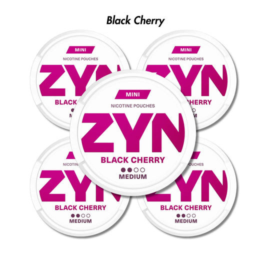 Black Cherry 5 - Pack ZYN Mini Nicotine Pouches Bundle - Medium 3mg | ZYN | Shop Buy Online | Cape Town, Joburg, Durban, South Africa