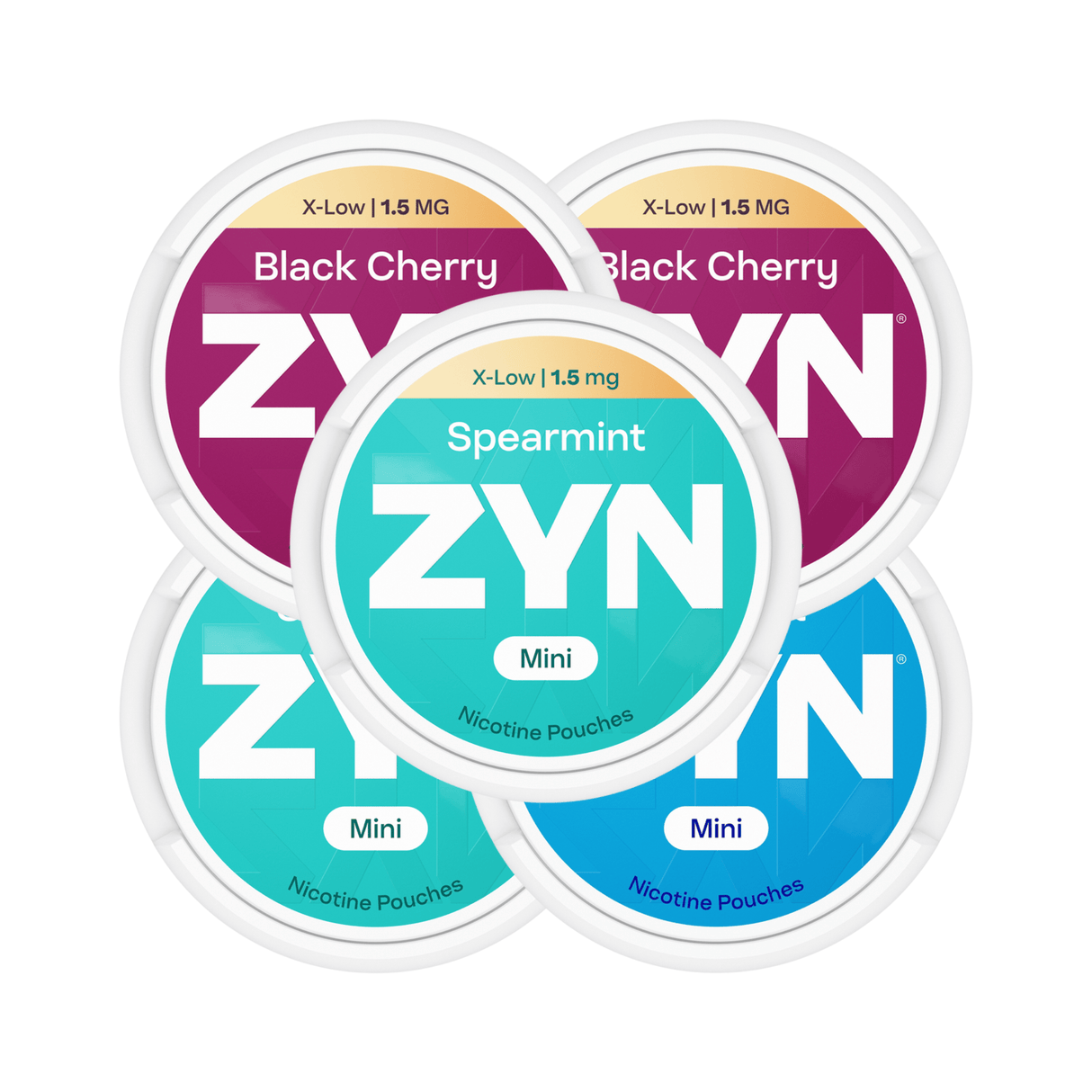 Black Cherry 5 - Pack ZYN Mini X - Low Nicotine Pouches - 1.5mg | ZYN | Shop Buy Online | Cape Town, Joburg, Durban, South Africa