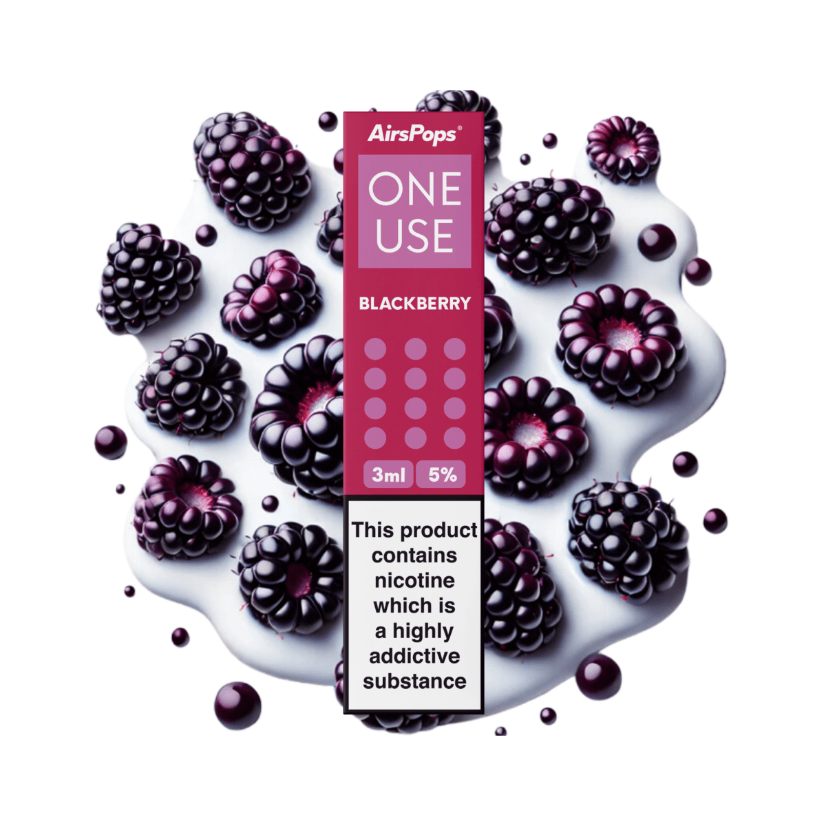Blackberry | Airscream AirsPops ONE USE 3ml 3.6%