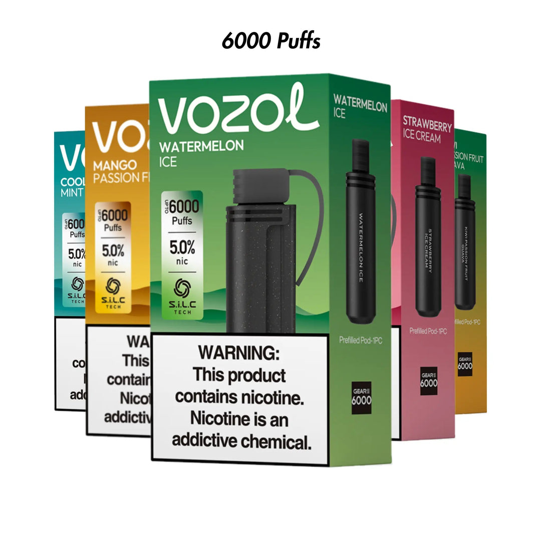 Blue Razz Ice Vozol Gear 6000 Prefilled Pod - 5% | Vozol | Shop Buy Online | Cape Town, Joburg, Durban, South Africa