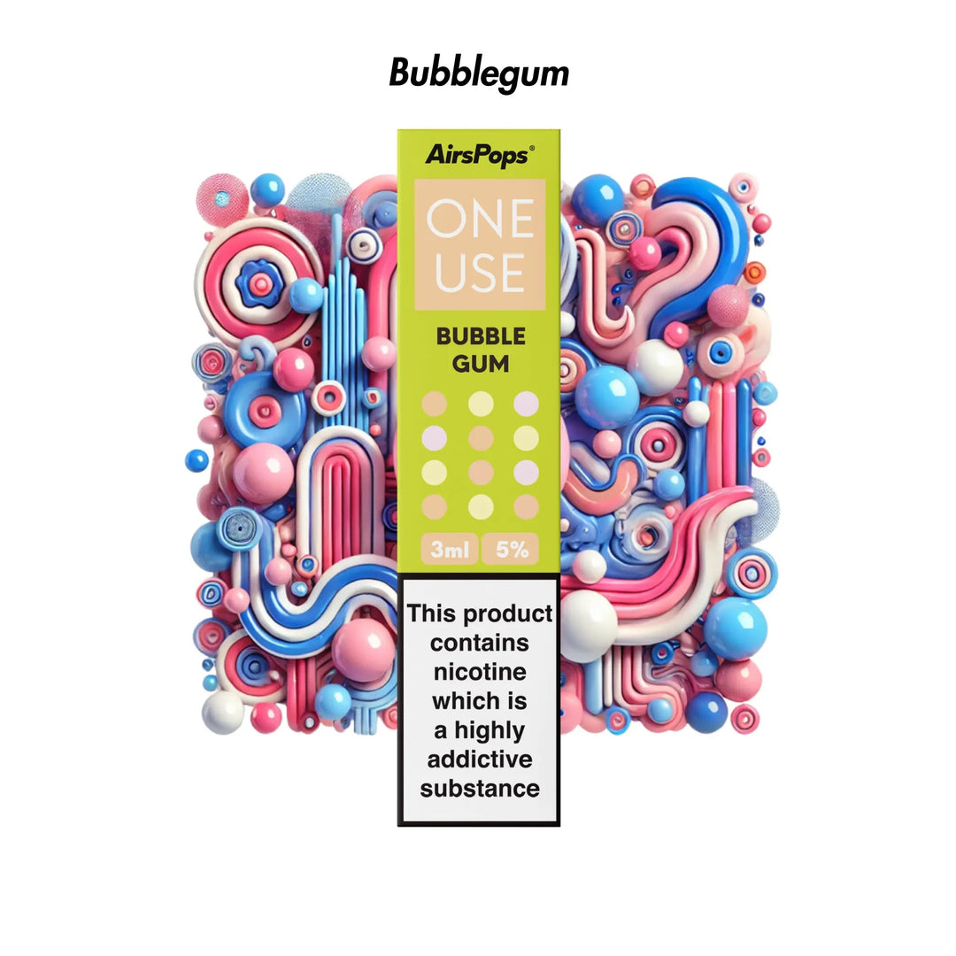 Bubblegum Airscream AirsPops ONE USE 3ml Disposable Vape - 5% | Airscream AirsPops | Shop Buy Online | Cape Town, Joburg, Durban, South Africa