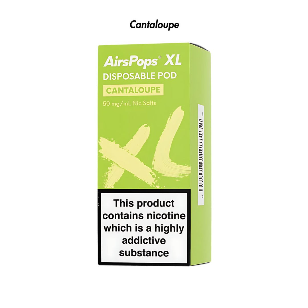 Cantaloupe AirsPops XL Prefilled Disposable Pod 10ml - 5.0% | Airscream AirsPops | Shop Buy Online | Cape Town, Joburg, Durban, South Africa