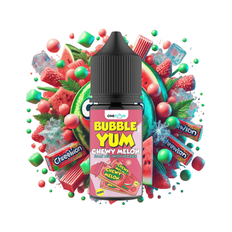 Chewy Melon Bubble Yum One Cloud E - Liquid 30ml - 4.0% | One Cloud | Shop Buy Online | Cape Town, Joburg, Durban, South Africa