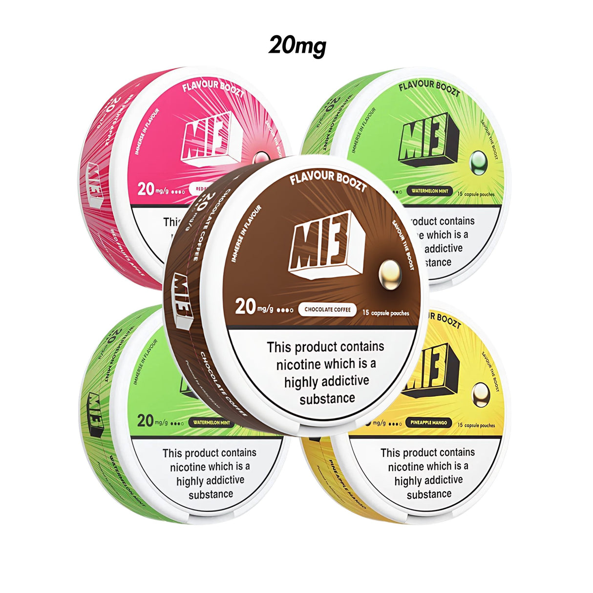 Chocolate Coffee 5 - Pack Airscream M13 Nicotine Pouches Bundle - 20mg | Airscream AirsPops | Shop Buy Online | Cape Town, Joburg, Durban, South Africa