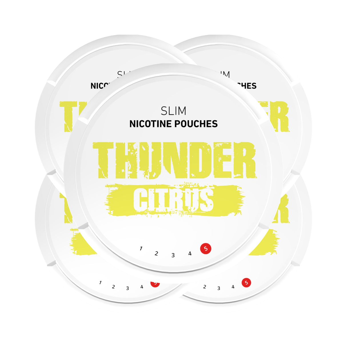 Citrus 5 - Pack Thunder Slim Nicotine Pouches - 11mg | Thunder | Shop Buy Online | Cape Town, Joburg, Durban, South Africa