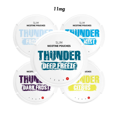 Citrus 5 - Pack Thunder Slim Nicotine Pouches Bundle - 11mg | Thunder | Shop Buy Online | Cape Town, Joburg, Durban, South Africa