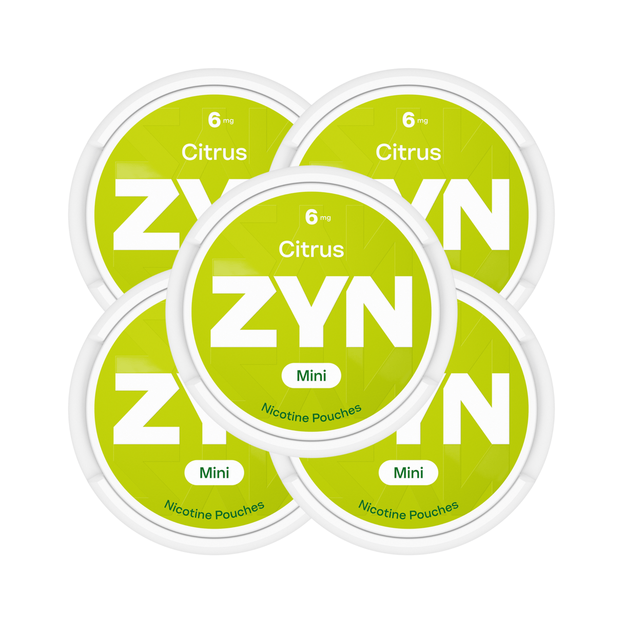 Citrus 5 - Pack ZYN Mini Strong Nicotine Pouches - 6mg | ZYN | Shop Buy Online | Cape Town, Joburg, Durban, South Africa