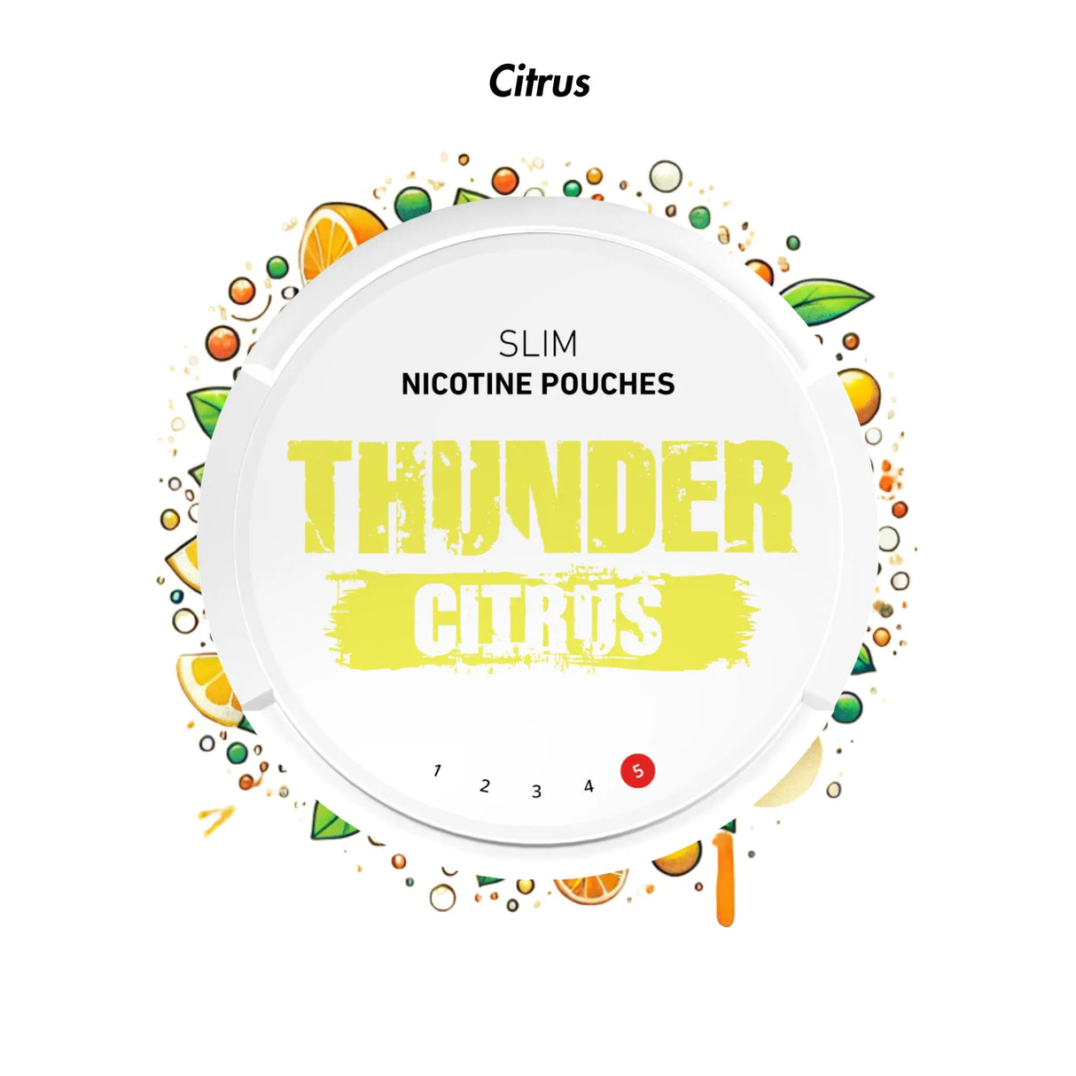 Citrus Thunder Slim Nicotine Pouches - 11mg | Thunder | Shop Buy Online | Cape Town, Joburg, Durban, South Africa