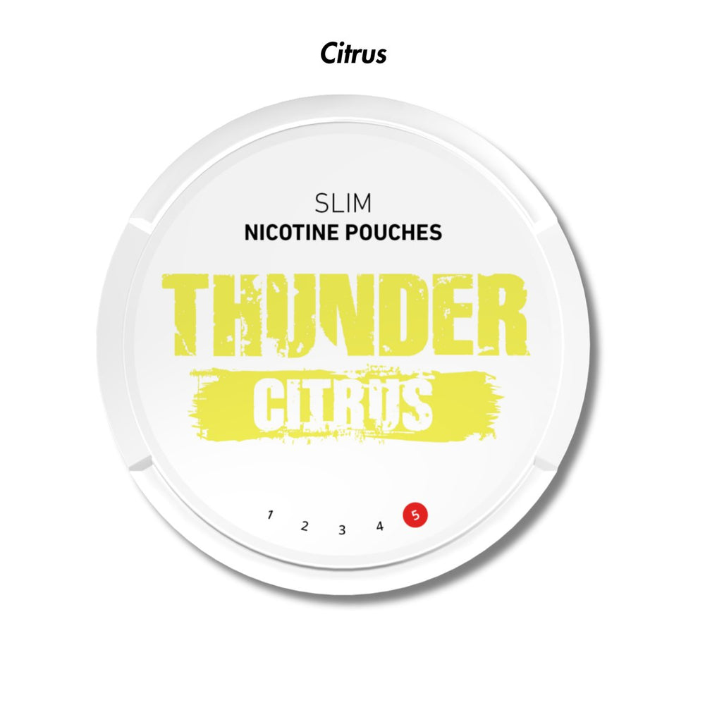 Citrus Thunder Slim Nicotine Pouches - 16mg | Thunder | Shop Buy Online | Cape Town, Joburg, Durban, South Africa