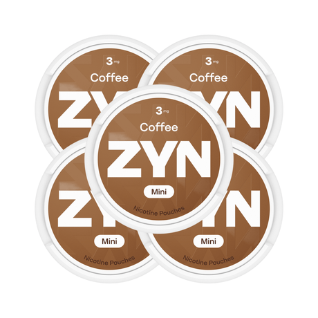 Coffee 5 - Pack ZYN 3mg Medium Nicotine Pouches | ZYN | Shop Buy Online | Cape Town, Joburg, Durban, South Africa
