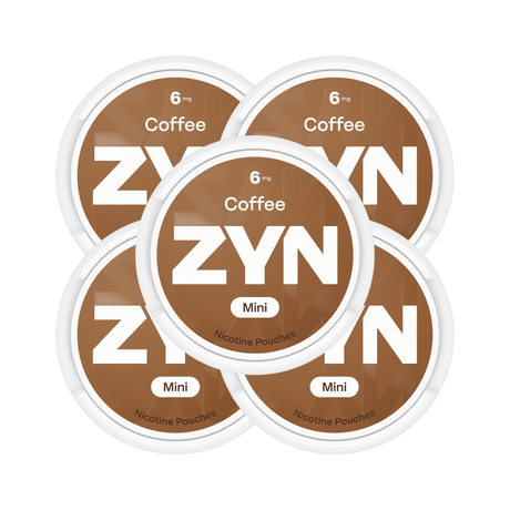 Coffee 5 - Pack ZYN Mini Strong Nicotine Pouches - 6mg | ZYN | Shop Buy Online | Cape Town, Joburg, Durban, South Africa