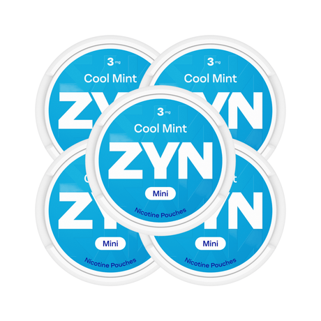 Cool Mint 5 - Pack ZYN 3mg Medium Nicotine Pouches | ZYN | Shop Buy Online | Cape Town, Joburg, Durban, South Africa