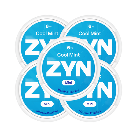 Cool Mint 5 - Pack ZYN Mini Strong Nicotine Pouches - 6mg | ZYN | Shop Buy Online | Cape Town, Joburg, Durban, South Africa