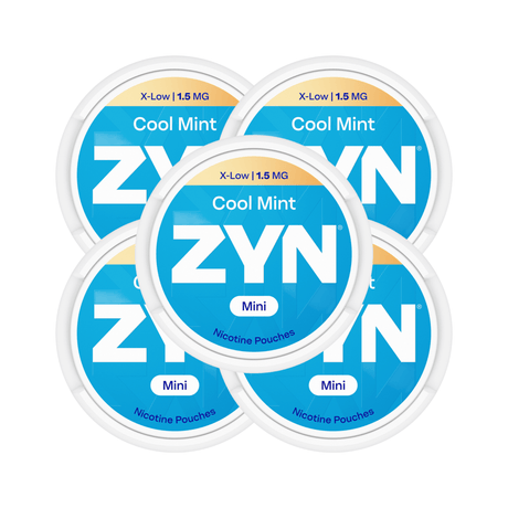 Cool Mint 5 - Pack ZYN Mini X - Low Nicotine Pouches - 1.5mg | ZYN | Shop Buy Online | Cape Town, Joburg, Durban, South Africa