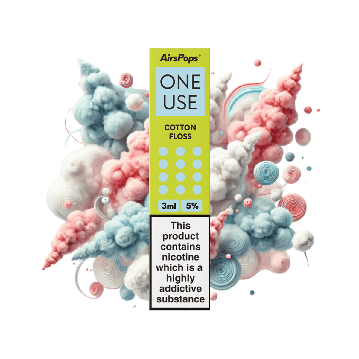 Cotton Floss | Airscream AirsPops ONE USE 3ml 3.6%