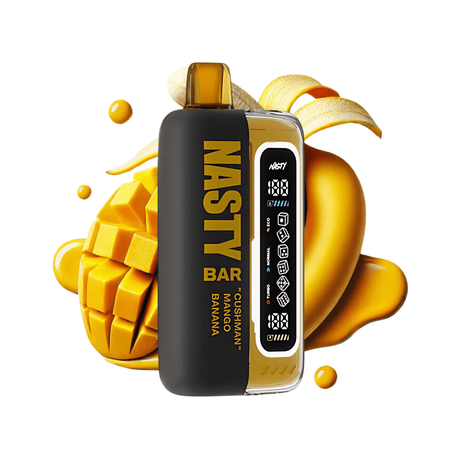 Cushman Mango Banana Nasty Bar XL 20k Disposable Vape - 5% | NASTY | Shop Buy Online | Cape Town, Joburg, Durban, South Africa