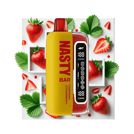 Cushman Strawberry Nasty Bar XL 20k Disposable Vape - 5% | NASTY | Shop Buy Online | Cape Town, Joburg, Durban, South Africa