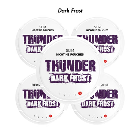 Dark Frost 5 - Pack Thunder Slim Nicotine Pouches Bundle - 11mg | Thunder | Shop Buy Online | Cape Town, Joburg, Durban, South Africa