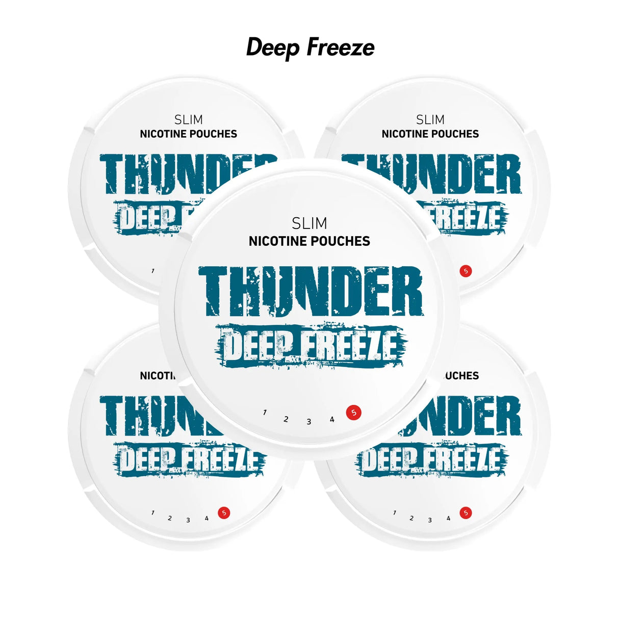 Deep Freeze 5 - Pack Thunder Slim Nicotine Pouches Bundle - 11mg | Thunder | Shop Buy Online | Cape Town, Joburg, Durban, South Africa