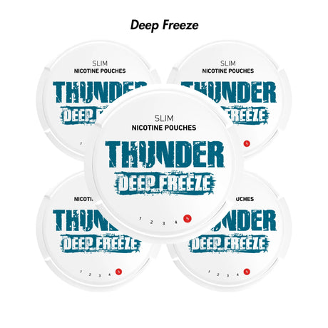 Deep Freeze 5 - Pack Thunder Slim Nicotine Pouches Bundle - 11mg | Thunder | Shop Buy Online | Cape Town, Joburg, Durban, South Africa