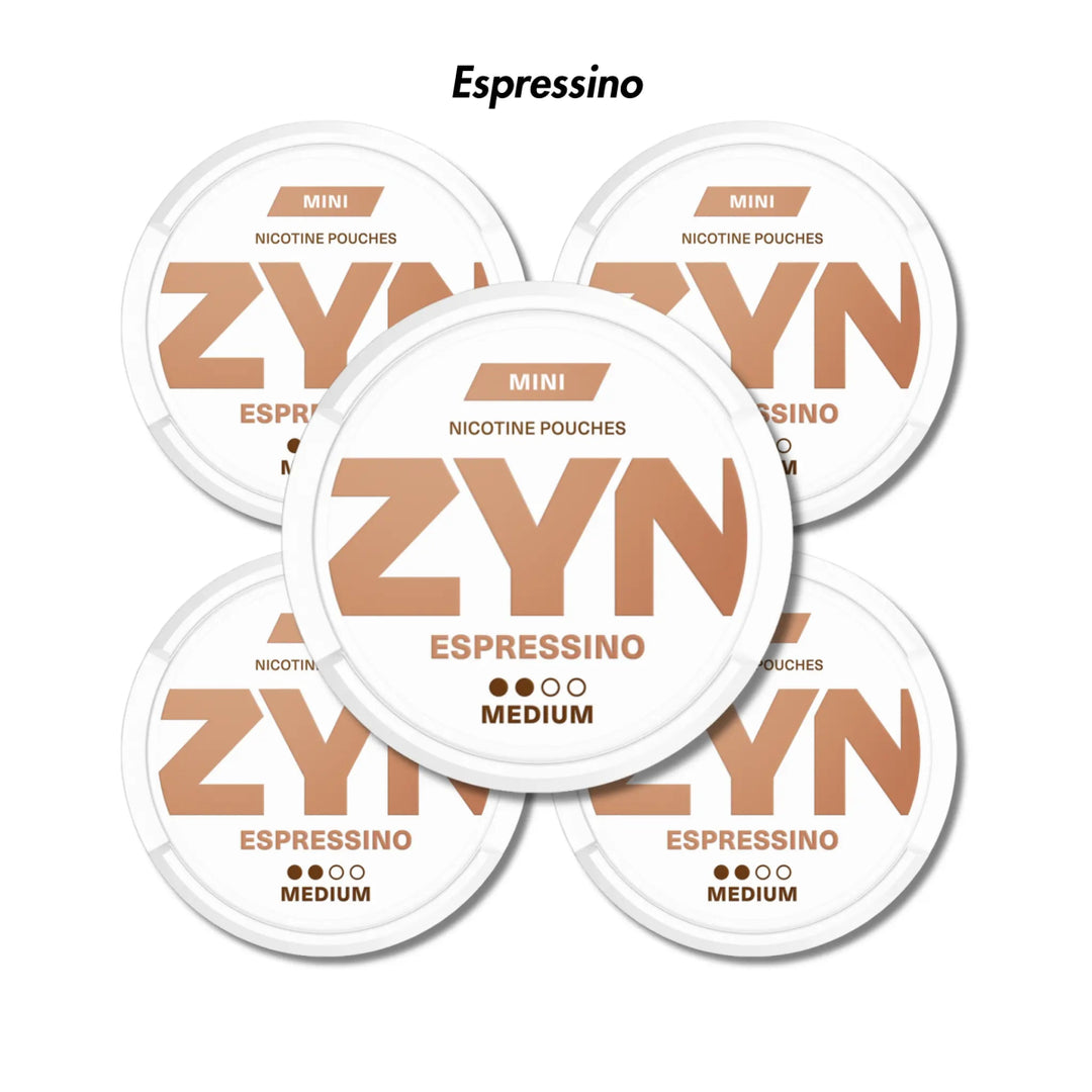 Espressino 5 - Pack ZYN Mini Nicotine Pouches Bundle - Medium 3mg | ZYN | Shop Buy Online | Cape Town, Joburg, Durban, South Africa