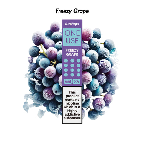 Freezy Grape 🆕 Airscream AirsPops ONE USE 6ml Disposable Vape - 5% | Airscream AirsPops | Shop Buy Online | Cape Town, Joburg, Durban, South Africa